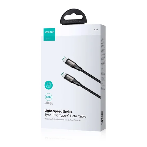 Joyroom SA25-CC5 USB-C į USB-C kabelis 100W 1,2 m juodas image 2