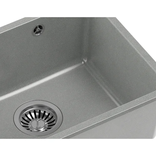 Quadron ALEC 40 HQA4640SZK Pilka virtuvinė plautuvė image 3