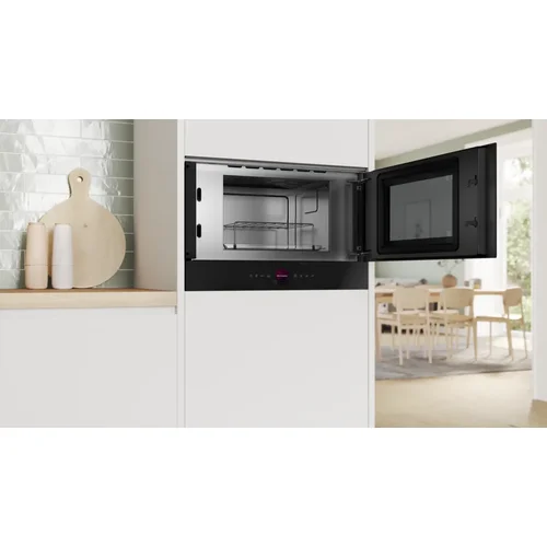 Bosch BER7321B1 įmontuojama mikrobangų krosnelė, 21 L, Juoda image 3