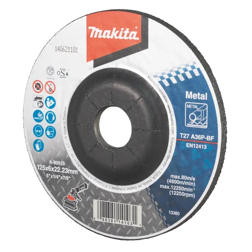 Makita A-80933 Šlifavimo diskas, 125×6 mm, metalui image 2