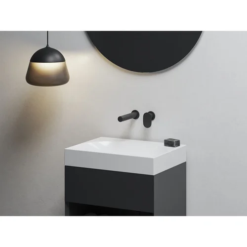 RAVAK SG 019.00 Paslėpto montavimo praustuvo maišytuvas, juoda matinė spalva image 2