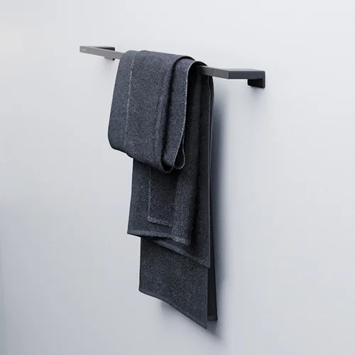 Hansgrohe AddStoris 41747670 Juoda matinė vonios rankšluosčių kabykla image 2