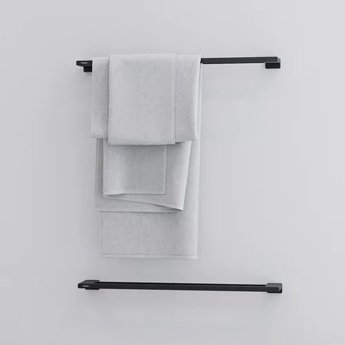 Hansgrohe AddStoris 41747670 Juoda matinė vonios rankšluosčių kabykla image 3