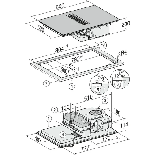 Miele KMDA 7272 FL-A Indukcinė kaitlentė, 60 cm image 3