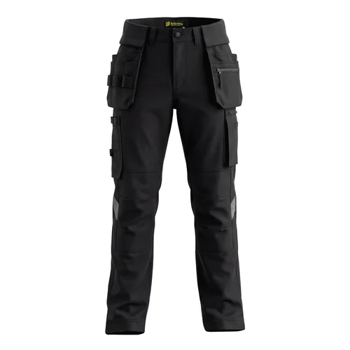 BoSafety TENSIONPRO-0200 darbo kelnės, 54, Juoda image 1