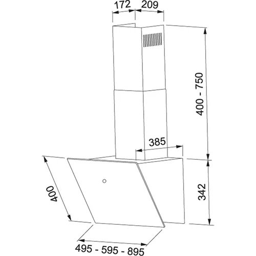 Franke FVT 605 WH A, 330.0572.973, 60 cm, Balta image 2