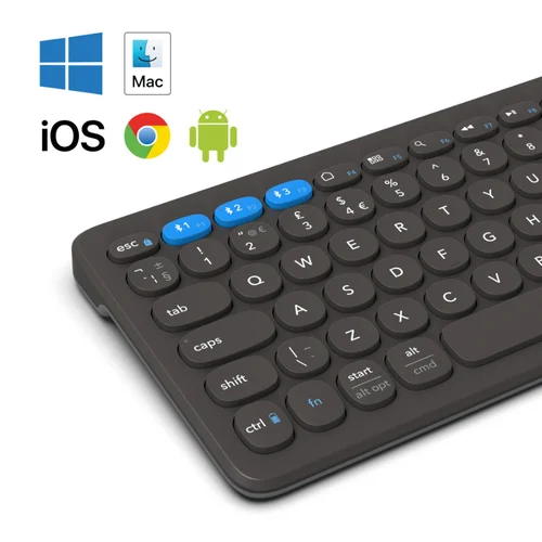 ZAGG Pro Keyboard Mid Size-Charcoal-Nordic (wireless charging on mat) image 1