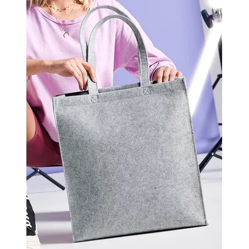 Veltinio BG723 krepšys – Vieno dydžio, Charcoal Melange image 2