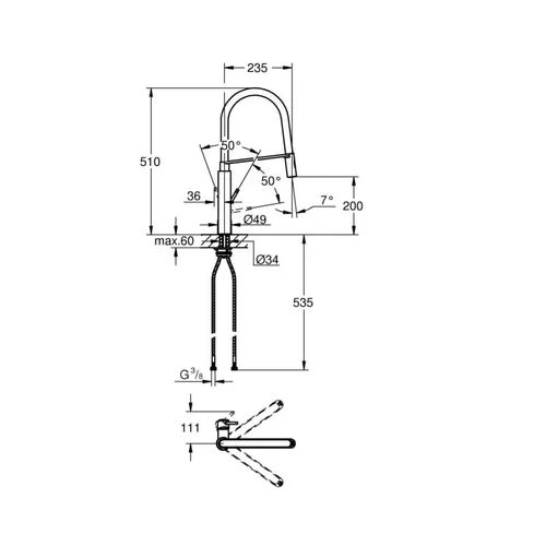 Grohe Concetto 31491000 virtuvinis maišytuvas - Chromo image 2