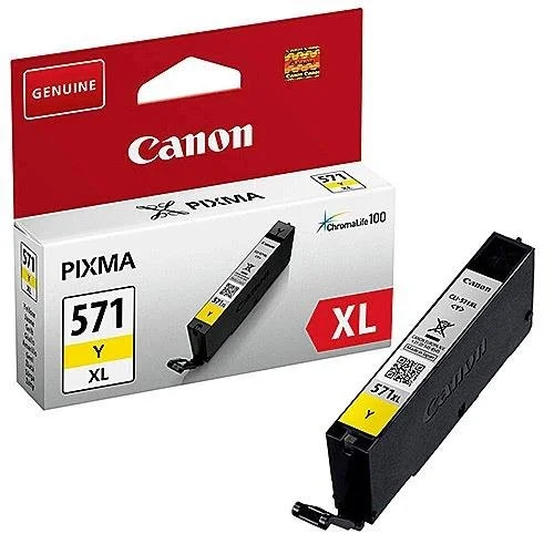 Canon CLI-571XL geltonos spalvos rašalinio spausdinimo kasetė image 3