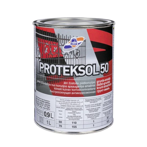 RILAK Proteksol-50 Gruntiniai dažai, 0,9 L, Juoda image 1