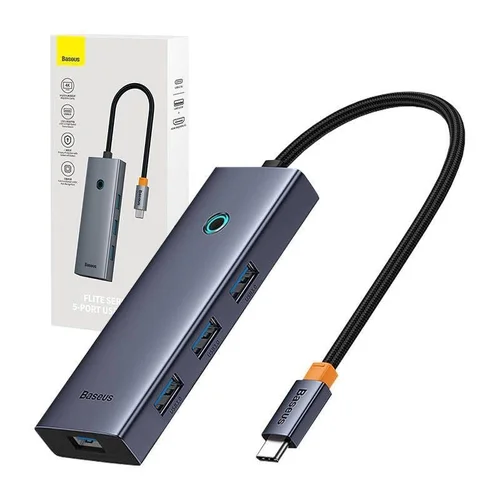 Baseus HDMI + 4× USB 3.0, HDMI/USB-C, 10 cm, 40 W image 1