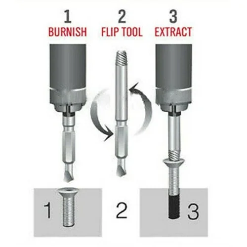 CHANGLU TOOLS užlūžusių varžtų išsukėjų rinkinys 5 vnt. image 3