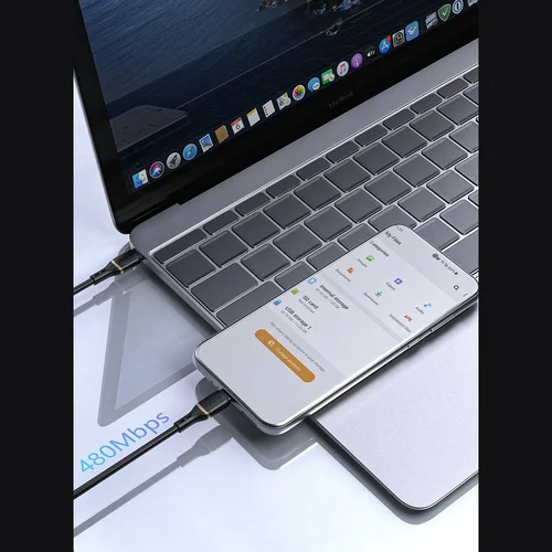 Dudao L25C USB-C į USB-C kabelis 60W 1,0 m Juodas image 3
