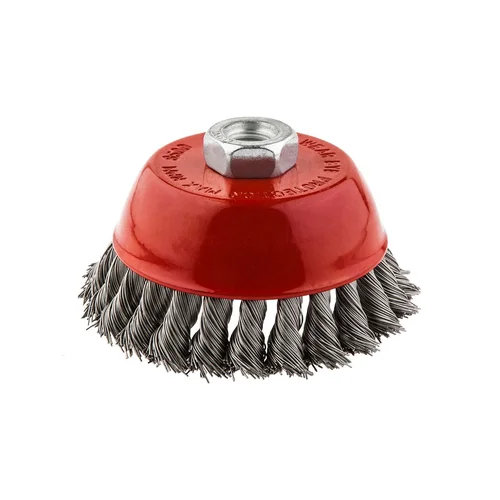GRAPHITE Metalinis šepetys 100 mm x M14 nerūdijanti viela image 1
