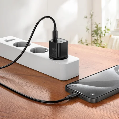 Hoco N66 35W GaN USB-C įkroviklis Baltas image 3