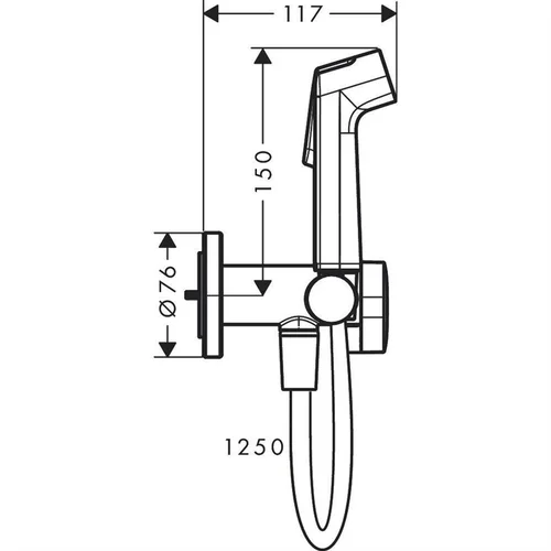 Hansgrohe EcoSmart BIDĖ BIDETTE S 29232000 image 2