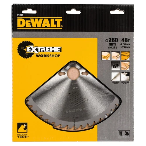 DeWalt Pjov. diskas medienai DeWalt 260mmx30mm 48T image 2