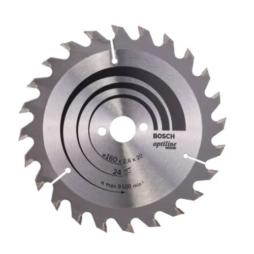 Bosch Optiline Wood Pjovimo diskas 160x20/16 image 1