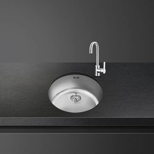 Smeg VFU43SFR plautuvė, 184×437 mm, dvigubo montavimo image 2