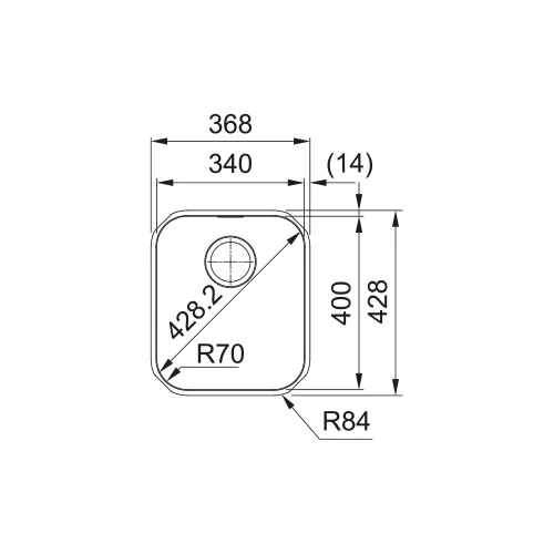 Franke Smart SRX 110-34 plautuvė, 122.0744.948 image 2