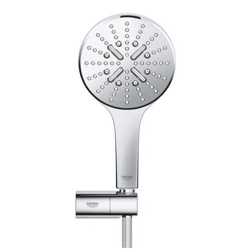 Grohe Rainshower SMARTACTIVE 130 rankinis dušelis su laikikliu ir žarna chromo spalvos image 2