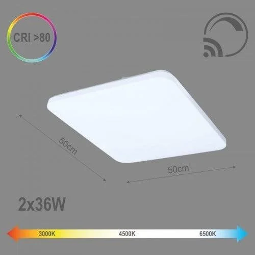 Tope SOPOT2X36W D50 RC 6470LM LED plafonas image 2