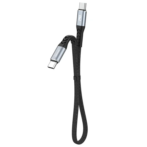 Dudao L10C USB-C į USB-C kabelis 0,23 m Juodas image 1