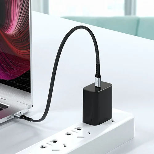 Dudao L10C USB-C į USB-C kabelis 0,23 m Juodas image 3