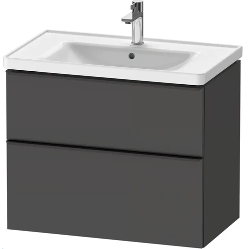 DURAVIT D-Neo DE012104949 Spintelė su praustuvu 800×480 mm grafito matinė image 2