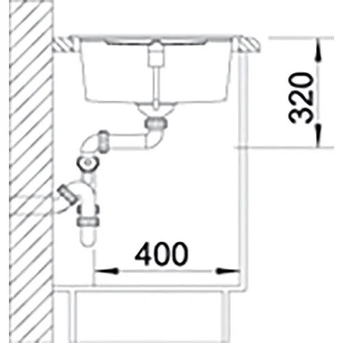 Virtuvinė lautuvė Blanco METRA XL 6 S 515142, antracito image 2