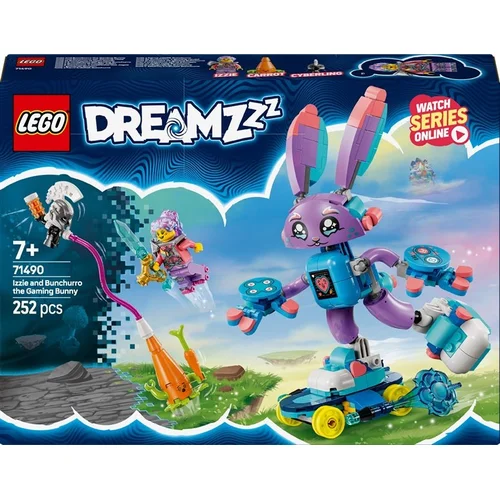 LEGO® DREAMZzz Izzie ir Bunchurro Žaidimų kiškis, 252 vnt image 1