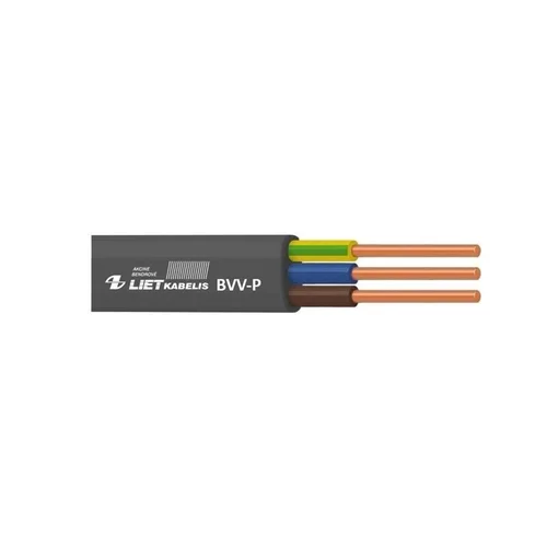Lietkabelis BVV-P, 3 x 1,5 mm², 100 m image 1