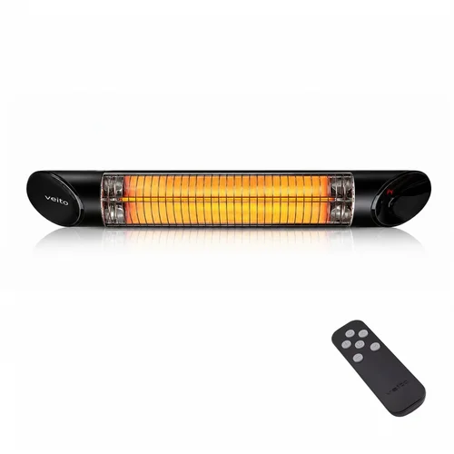 Veito BLADE W Anglies pluošto infraraudonųjų spindulių šildytuvas, Juoda image 2