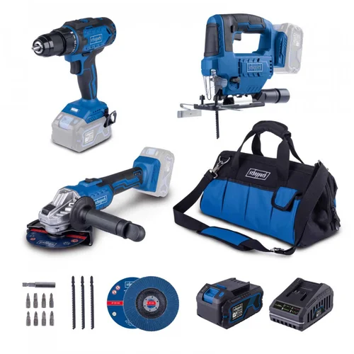 Scheppach C-JAD-Set L 20 V 4.0 Ah bevielis rinkinys image 1