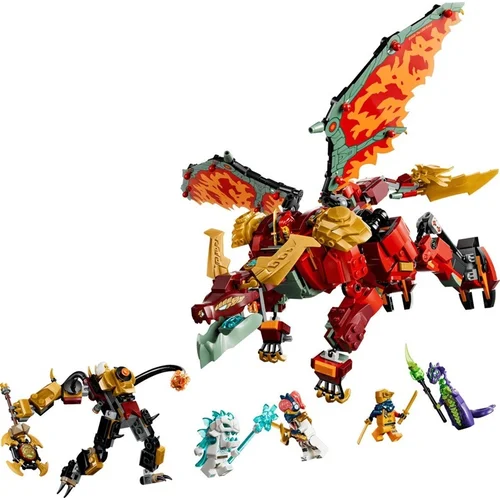 LEGO KONSTR DRAKONAS 71868 Wyldfyre's Transforming Dragon Mech image 2