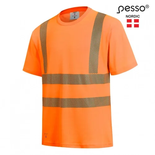 Marškinėliai nesiglamžantys PESSO HVMCOT Hi-vis, oranžiniai - XL image 2