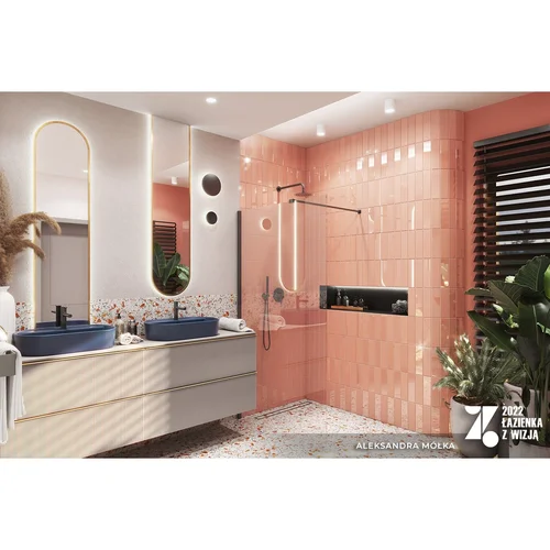 Elita veidrodis su LED apšvietimu 35/150 aukso sp. image 3