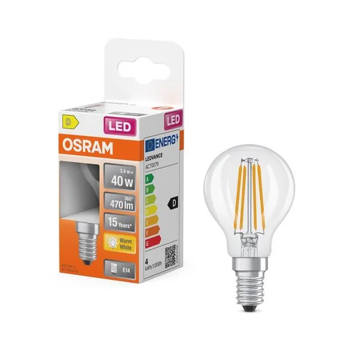 Osram LEMP LED FIL P45 3.4W E14 2700K 470LM image 3