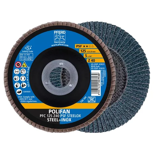 PFERD PFC125 Z PSF 40 šlifavimo diskas image 1