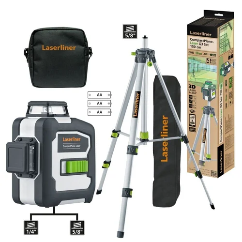 Laserliner CompactPlane-Laser 3G Rinkinys 150, 036.299E, 30 m image 2