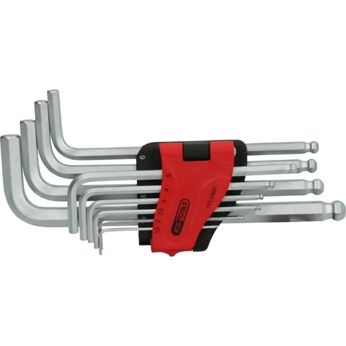 KS Tools L-raktų šešiakampių komplektas 1,5–10 mm, 10 vnt, ilgi image 1