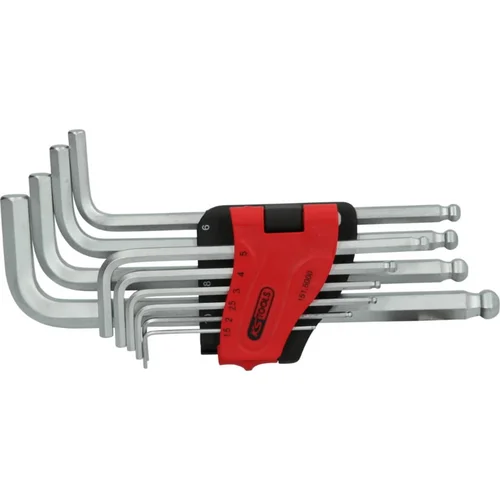 KS Tools L-raktų šešiakampių komplektas 1,5–10 mm, 10 vnt, ilgi image 2