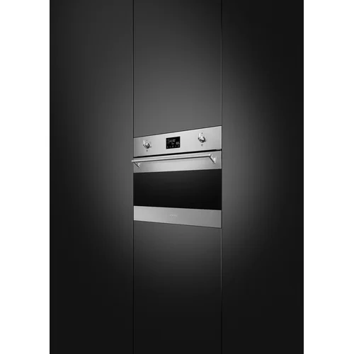 Smeg SO4302M1X įmontuojama kompaktiška orkaitė su mikrobangų funkcija image 2