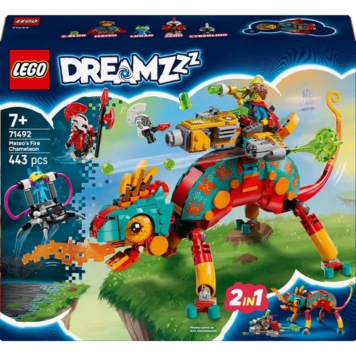 LEGO DREAMZzz 71492 Mateo's Fire Chameleon 443 dalių image 1
