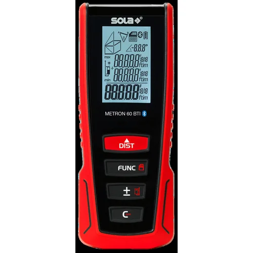 SOLA METRON60BTI lazeris atstumui matuoti 60 m Bluetooth posvyrio jutikliu image 1
