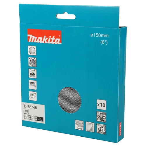 Makita D-78748 šlifavimo tinklelis, 150 mm, A240 image 3