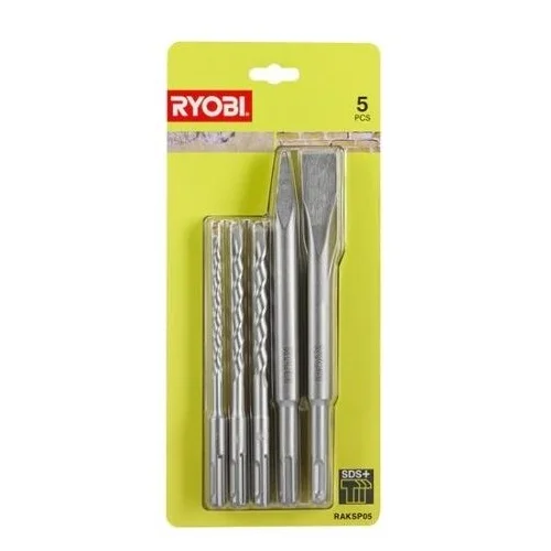 Ryobi RAKSP05 SDS+ antgalių ir kalto antgalių rinkinys image 2