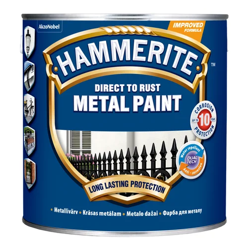 HAMMERITE Smooth Metalo dažai, 2,5 l, tamsiai ruda image 1
