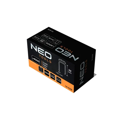 NEO 14-570 GA18 90 tipas (4K) 32 mm ilgio cinkuotos kabės image 2